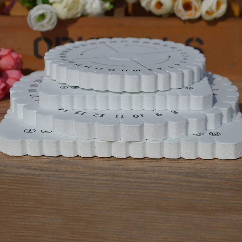 

8Pcs Eva Rope Weaving Board Round Square Braiding Discs Handheld DIY Bracelet Knotting Rope Weaving Board