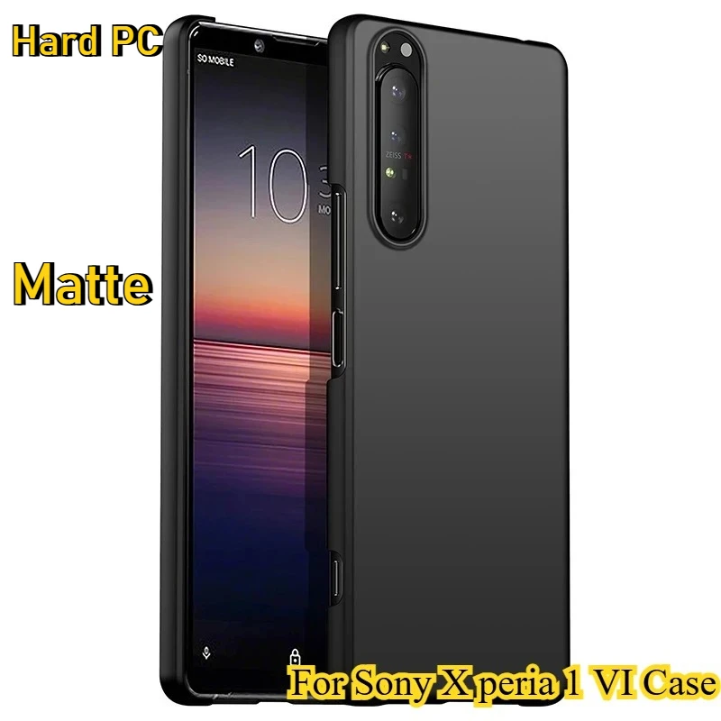 Custodia Ultra Sottile Opaca Rigida In Pc Antiurto Semi-Avvolgente Per Sony Xperia 10VI 1VI 5V 5III 10III 1III 5II 1II 1II 10IV 1IV 5 1