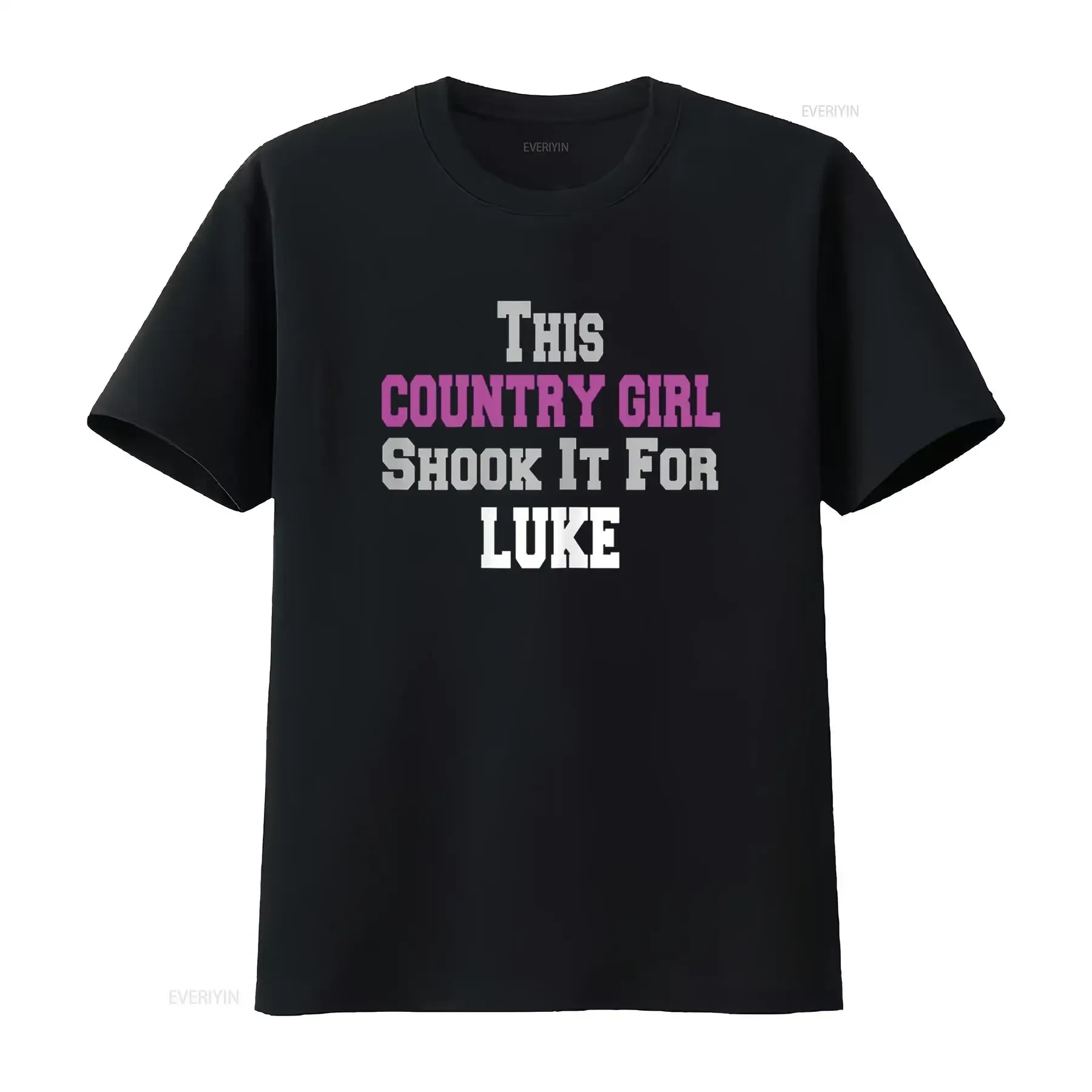 Vivay T Shirt for Women Country Girl Shook It Luke Fun Music vintage Washed Comfortable Stylish Top For Everyday Wear Slightly