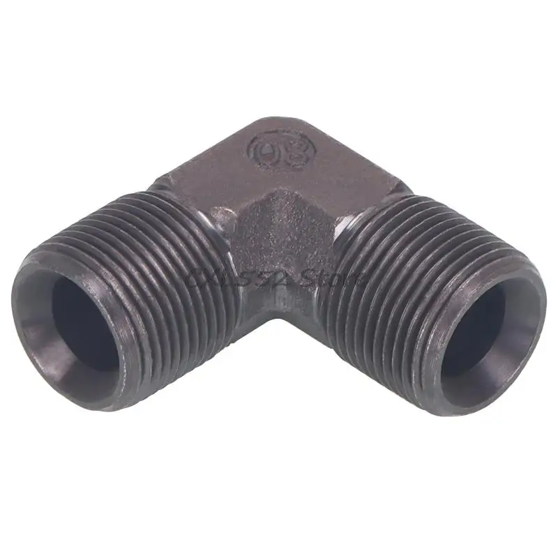 

2Pcs M14/16/18/20/22x1.5 Male Thread C Type 90° Carbon Steel High-pressure Right Angle Elbow Hydraulic Connector Accessories