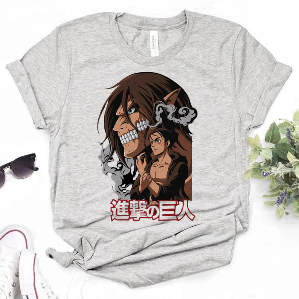 Attack on Titan tshirt women aesthetic 2000s jojifuku streetwear top tees korean fashion harajuku dollette
