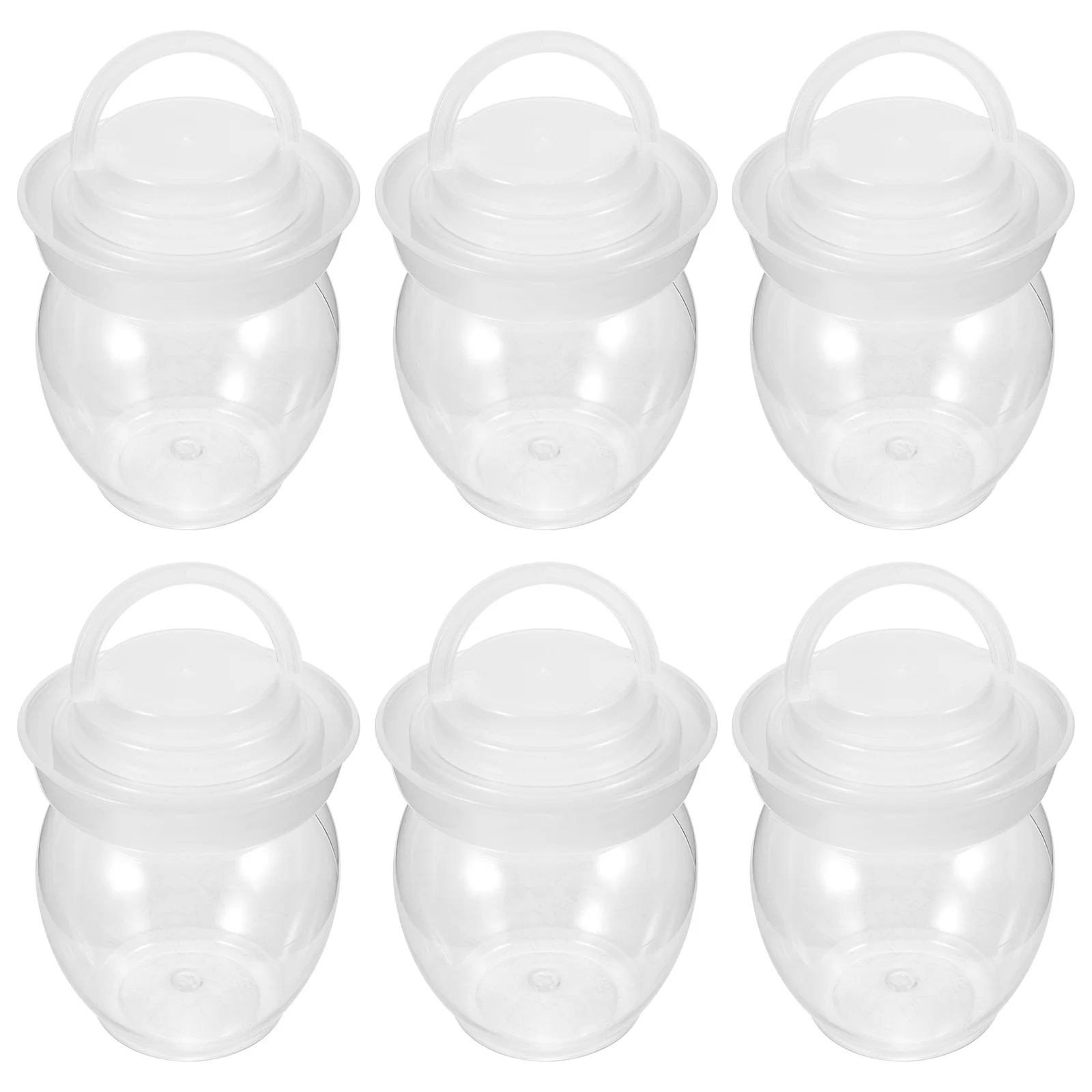 

6Pcs Sealed Airtight Pickle Fermenting Jars Plastic Storage Tank Vegetable Pickling Container Kitchen Fermenting Jar Household