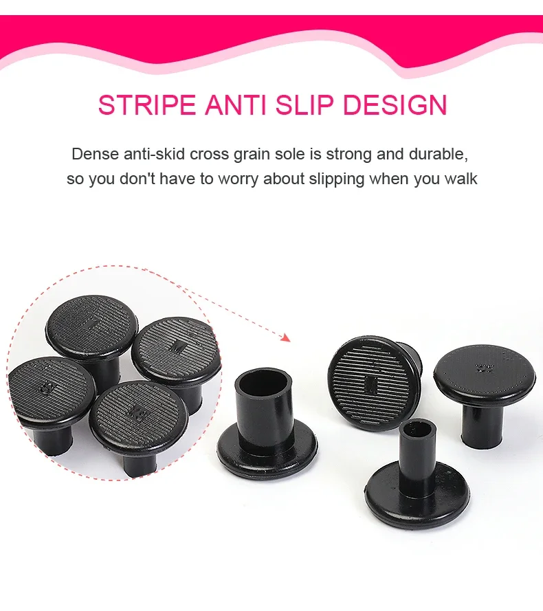 Runde Schutzkappen für hohe Absätze, Ersatzspitzen für Stiletto-Absätze, rutschfeste und geräuschreduzierende Absatzschoner für Damen-High-Heels – Detail 3