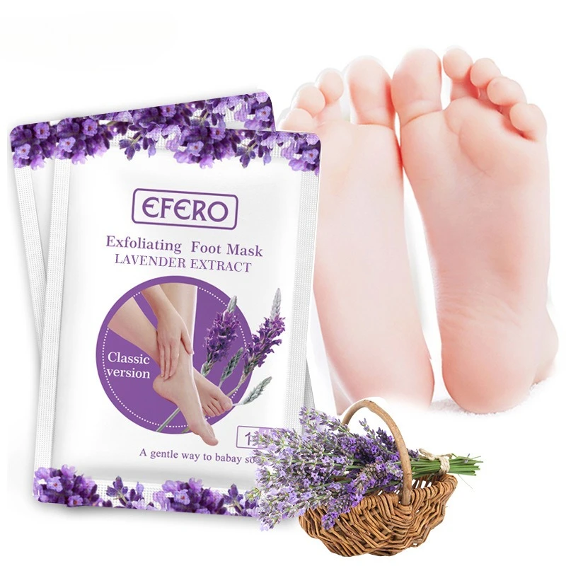 

1 Pair Lavender Foot Mask For Remove Dead Skin Calluses Exfoliating Foot Mask Feet Cream Whitening Foot Spa Skin Care Tool
