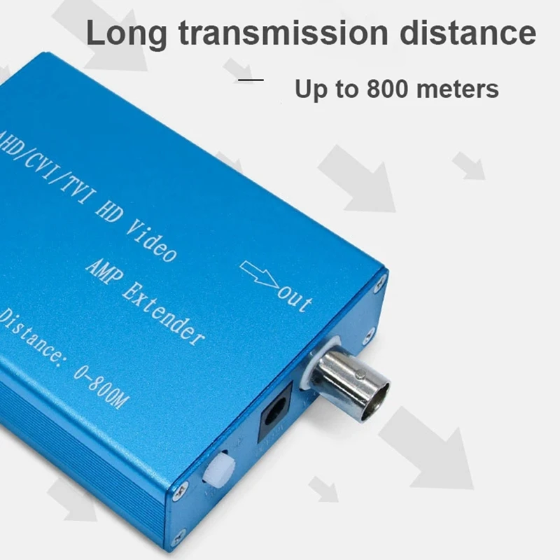Imagem -03 - Amplificador Video Estende para o Sistema da Câmera do Cctv Transmissão do Sinal de hd Ahd Tvi Cvi Cvbs 1080p 800m pc o