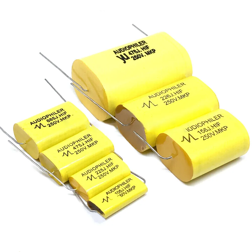 Axial MKP HIFI Crossover Audio Capacitor 250V 0 68uf Excellent Electrical Conductivity Small Size High Reliability