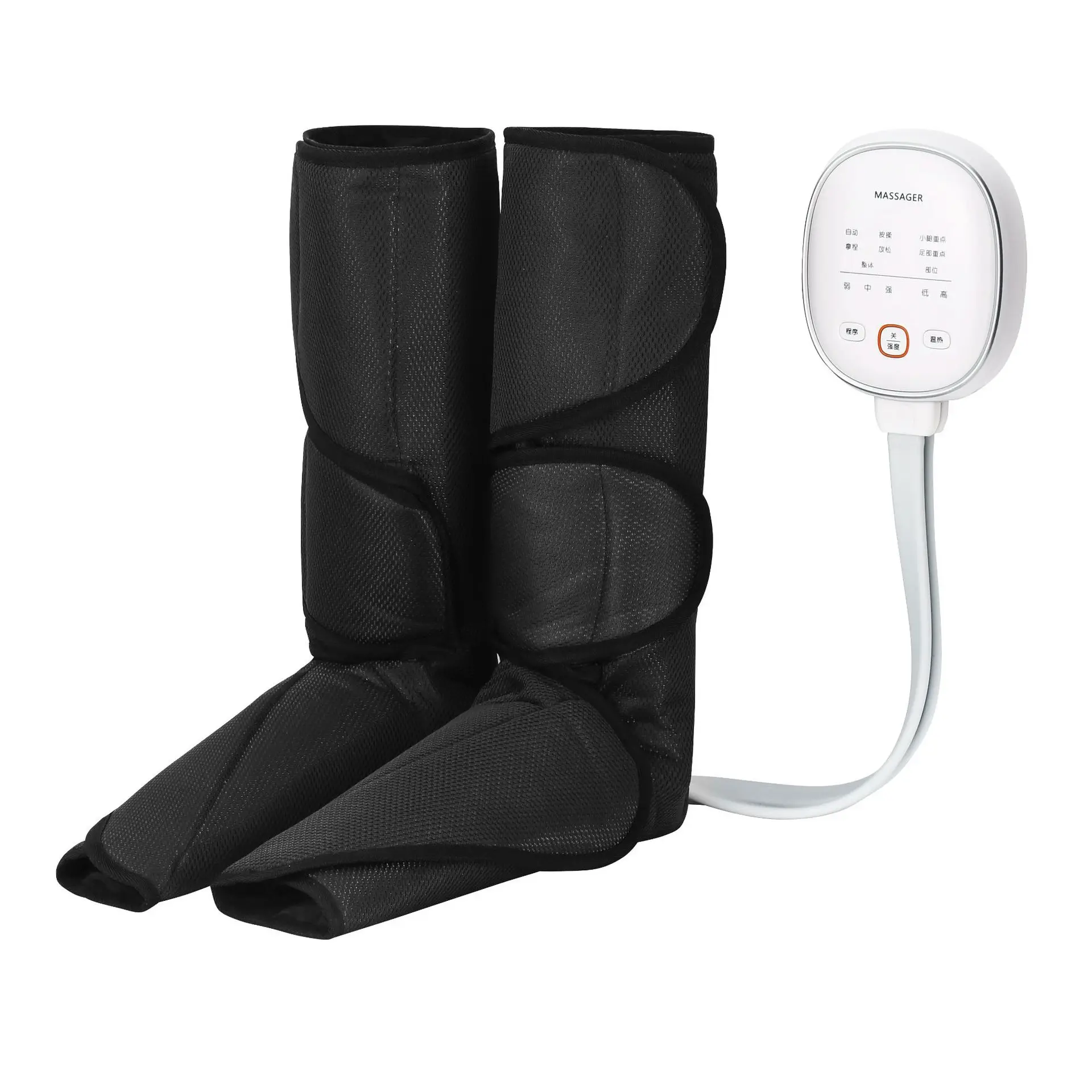 Air Compression Leg Foot Massager Calf Hot Compress Wrap Massage For Promoting Blood Circulation and Foot Relaxation Boot