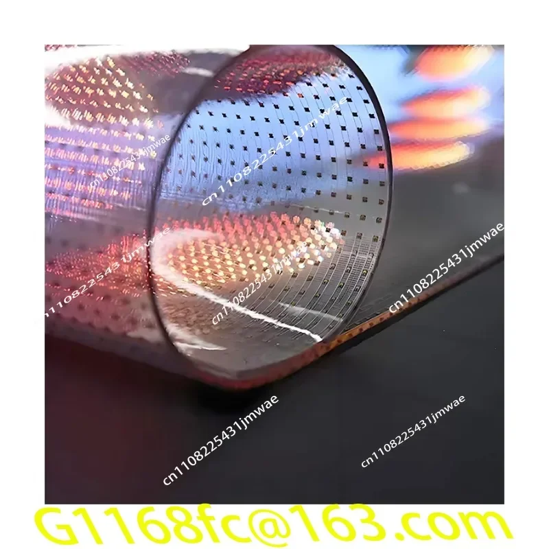 Ultra-high-brightness Flexible LED Film Screens for Advertising and Self-service in Showroom Video Media Applications part - view 2