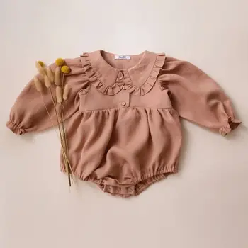 용수철 리넨 코튼 긴팔 롬퍼, 신생아 선물, 패션 Best5 용수철 리넨 코튼 긴팔 롬퍼, 신생아 선물, 패션 Best5