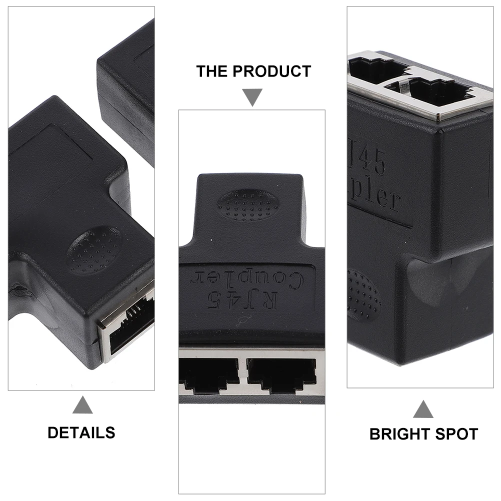 

Ethernet Port Splitter Connector Adapter Multi Internet Cable PC Lan Wall Router