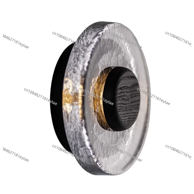 Italian Designer Round Retro Small Wall Lamps Bar Background Wall Sconces Handmade Glass Atmosphere LED Lighting Fixture Bedroom