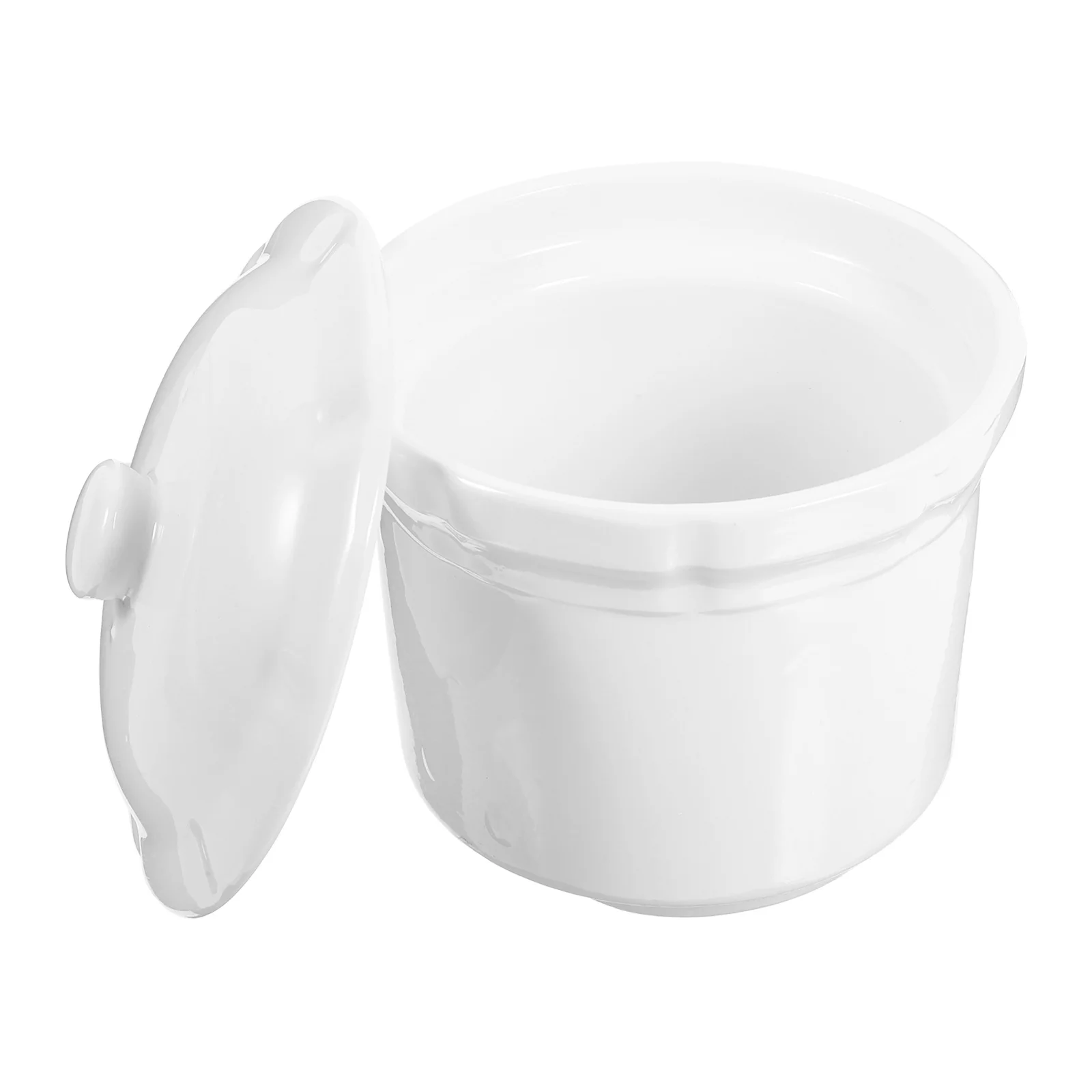 

Ceramic Stew Bowl with Lid Heat Resistant Soup Pot for Home Kitchen Use Non Slip Base Easy Clean Porcelain Casserole Dish