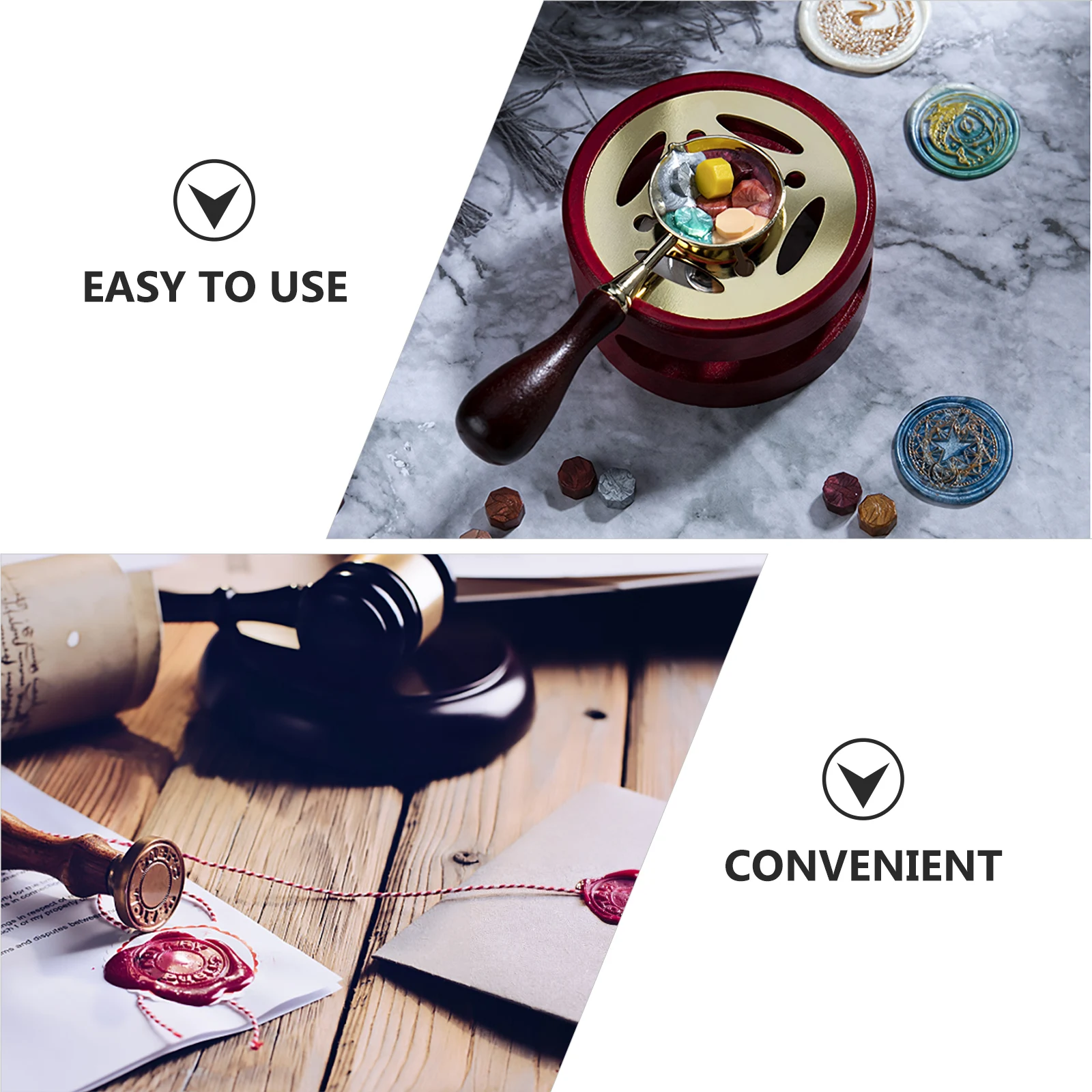 

Wood Melting Portable Warmer For Sealing Stamp Diy Crafts Fire Wax Furnace Hollow Holder Stove For Wedding Invitations
