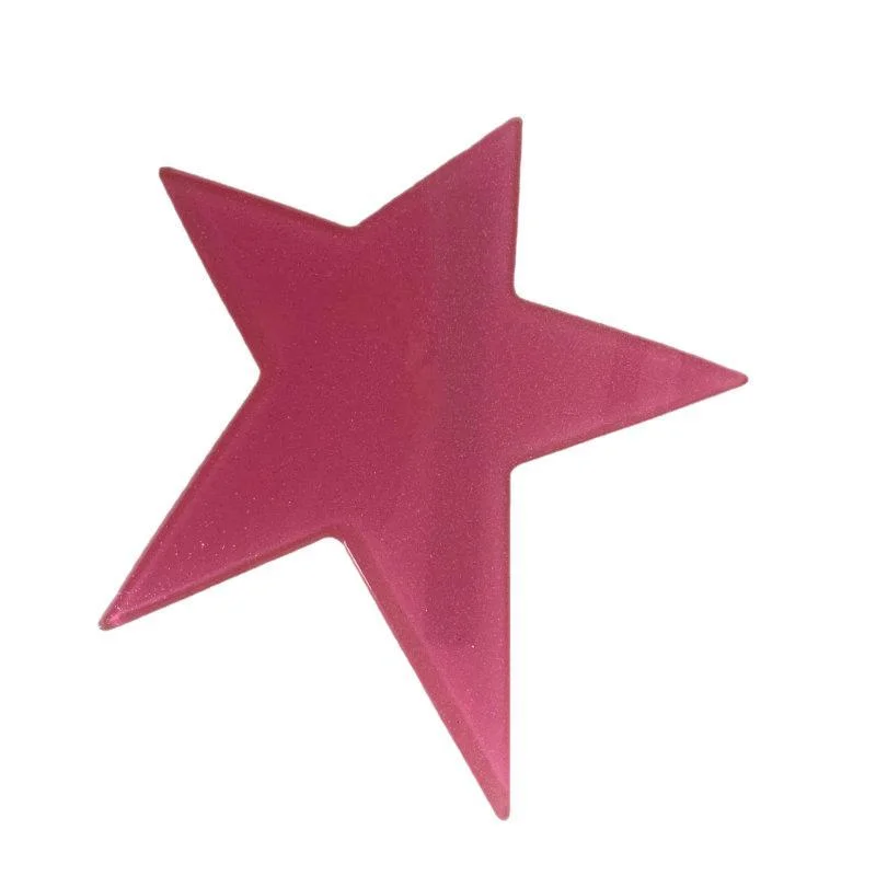 AttireTroveLarge Shiny Yellow Green Blue Plastic Star Hair Clip Non Slip Grip Cute Design For Teen Girls Cosplay Daily Wear view 5