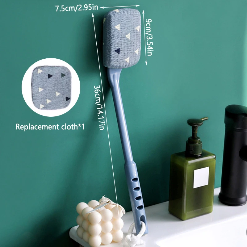 Reusable Shower Brush With Long Handle Multipurpose Back Exfoliating Massage Scrubber For Women Men