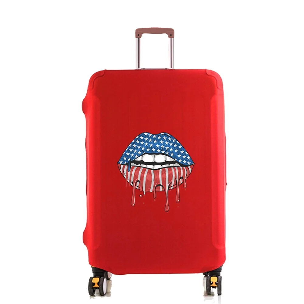 Luggage Cover Protector Elastic Dustroof Fashion Suitcase Dust Cover 18-28 Inch Trolley Baggage Mouth Print Travel Accessories