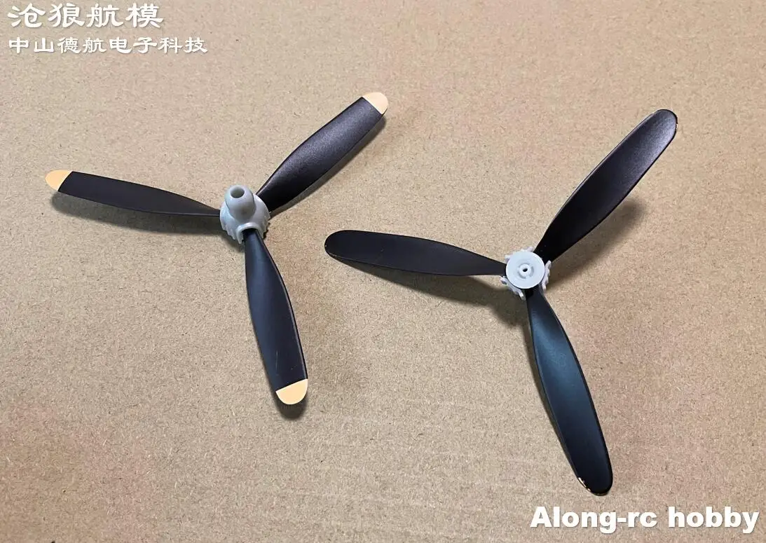 

2pcs R-57mm 3 blades Propeller for RC Airplane Toys Plane Spare Part Volantex rc 400mm Wing Span 761-08 F4U or 761-12 Spitfire