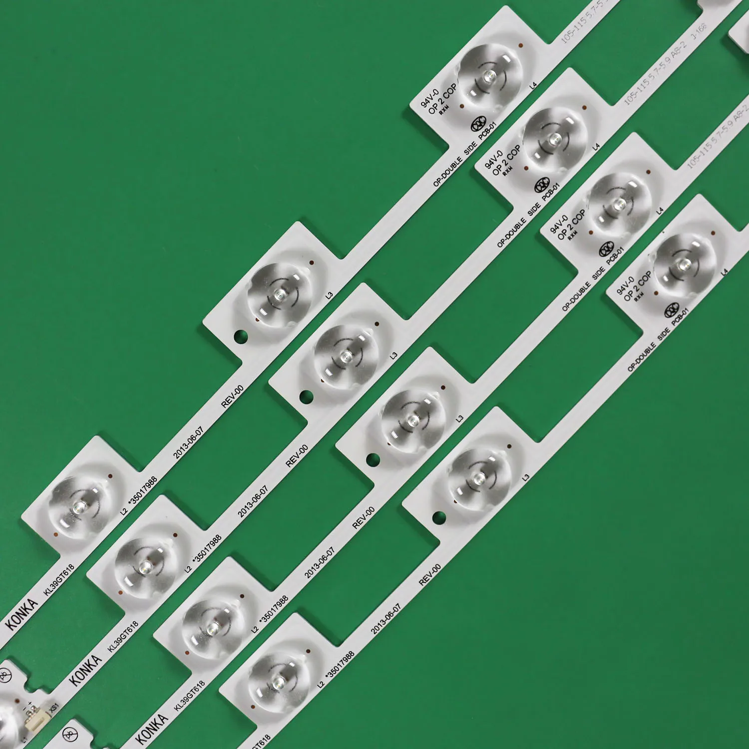 1/5/10 مجموعات LED شريط مصابيح الإضاءة الخلفية للتلفزيون 39 بوصة KL39GT618 35017988 5 المصابيح * 6 فولت 307 مللي متر DL3945i DL3945i(a)