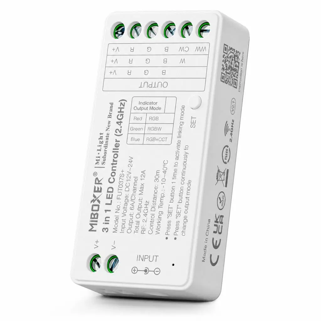 MiBoxer DC12-24V FUT037S+ FUT088 FUT089S FUT095 FUT100 Smart PWM 3In1 2.4GHzRF RGB RGBW RGB+CCT COB Led Strip  Dimmer Contrller
