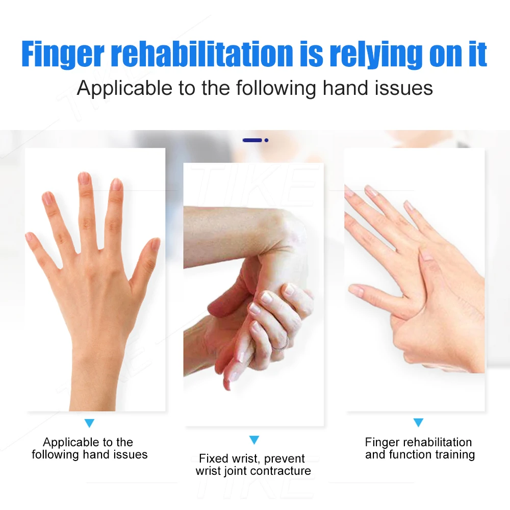 TIKE Anti-Spasticity Ball Splint Hand Functional Impairment Wrist Orthosis Therapy Stroke Hemiplegia Apoplexy Fingers Training