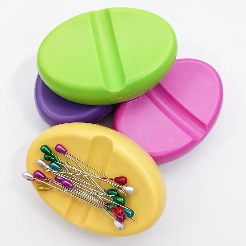Oval Magnet Pin Catcher Magnet Needle Storage Magnetic Needle Absorber Magnetic Box Great Items For Home Sewing