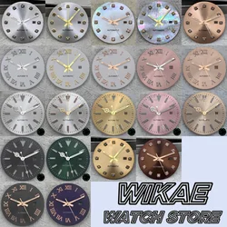 24.5mm NH05 Women's Watch Dial With Hand Roman/drill count/Shell C3 luminous dial for NH05 06 Lady's Watch Modified Accessories