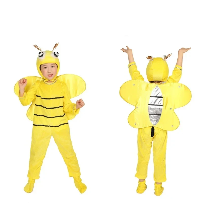 

❤2026✚Children's Animal Performance Costumes Yellow Chicken Rooster White Dove Bee Crow Performance Dress Halloween Children's ◀