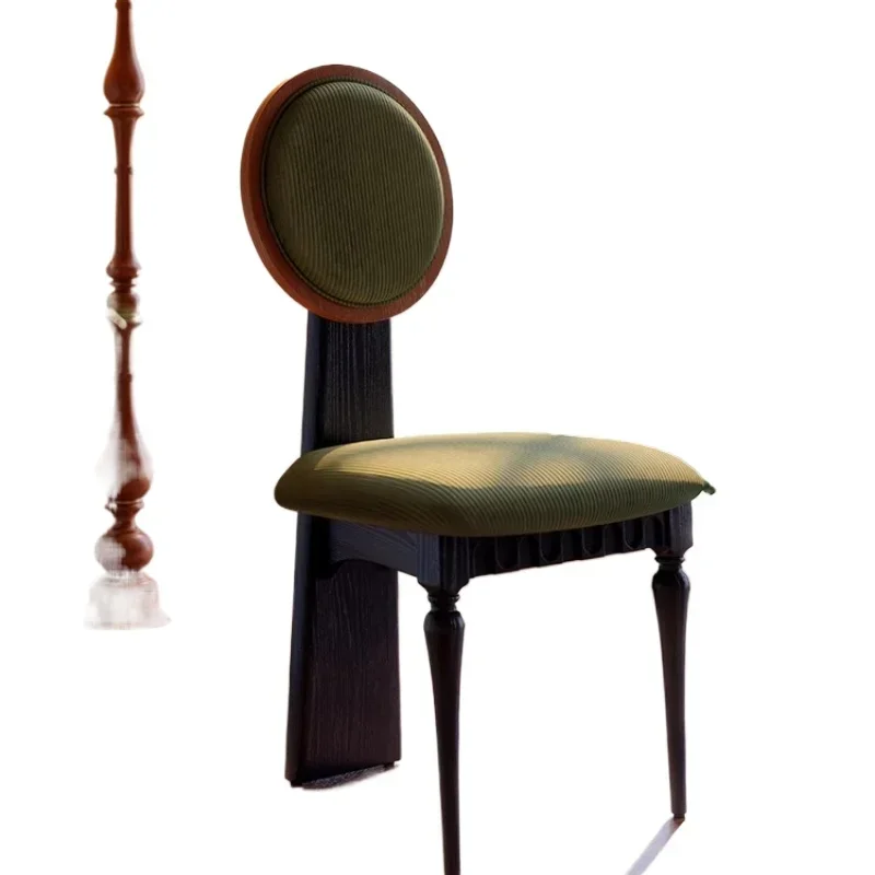 프랑스 레트로 소형 아파트 레스토랑 가정용 의자 디자이너 앤티크 등받이 의자