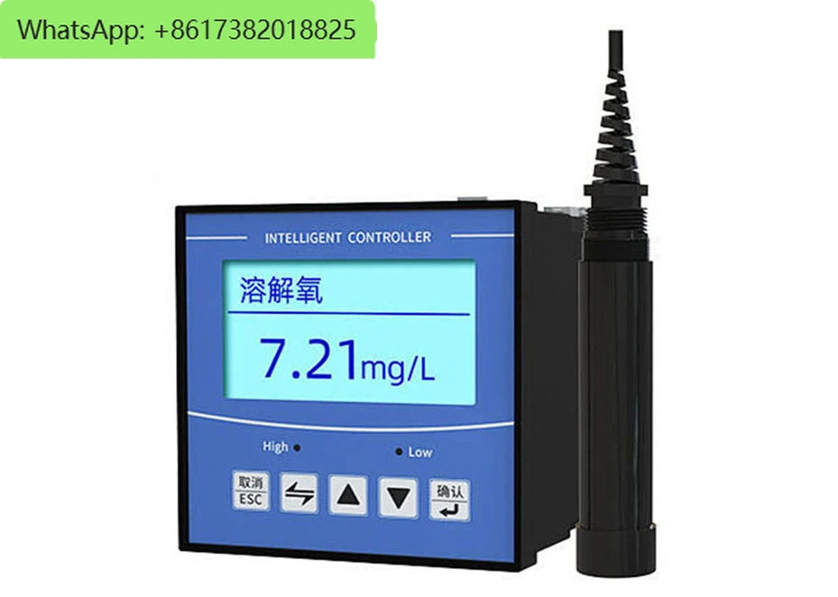 Real Time Dissolved Oxygen Controller Industrial Monitor meter DO tester RS485 Modbus 4-20mA Relays output Fish pond