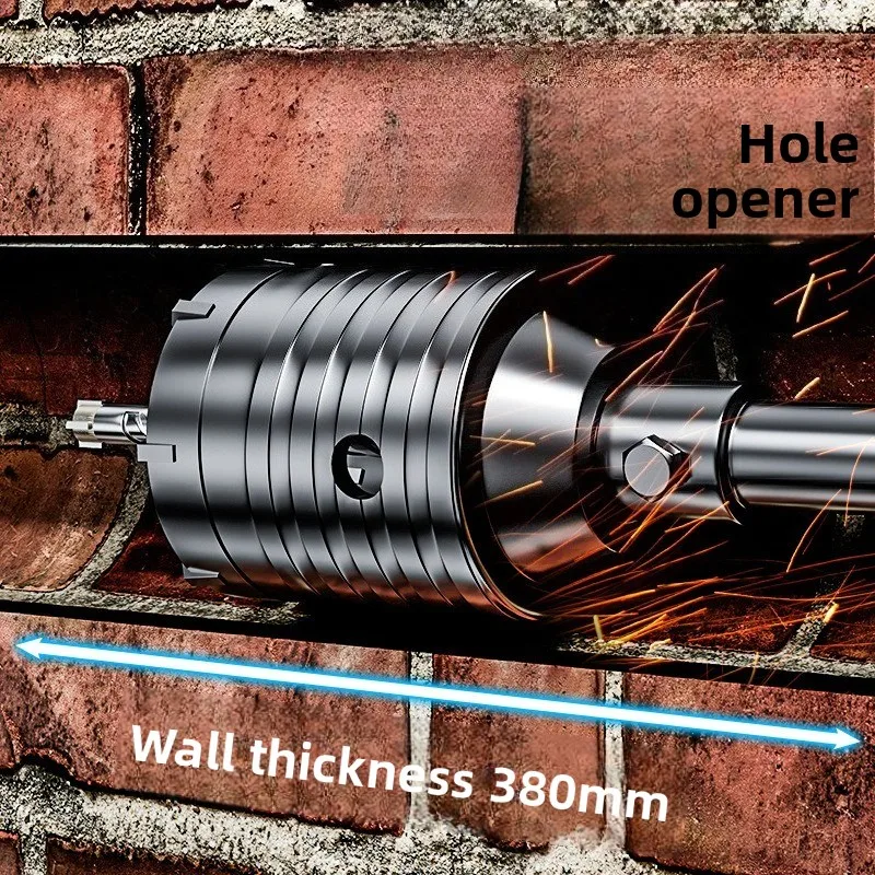 380mm Depth Wall Core Drill Bit Set Concrete Hole Saw for Air Conditioner Wall Drilling Masonry Brick Stone Tools
