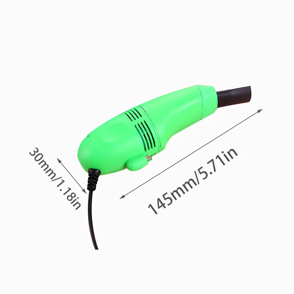 Portable Mini Vacuum Cleaner Keyboard Electric Brush USB Brush Kit Dust Cleaner Collector Three Heads Detachable Cleaning Tool