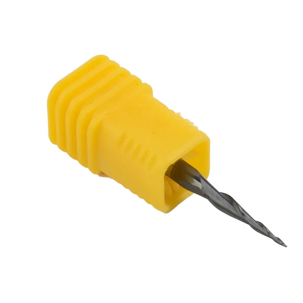 1pc End Mill With Plastic Box Shank CNC Carbide Ball Nose 2 Flutes Tapered End Mill Radius R0.25-/ 8-TiAlN Coated Tools Parts