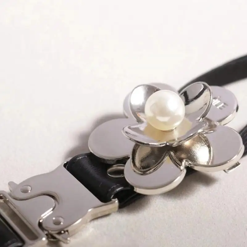 L5YA 고등학교 여학생 유니폼을위한 유니폼 검은 넥타이 Pre-tied Preepy Look Bowknot이있는 조절 식 넥타이