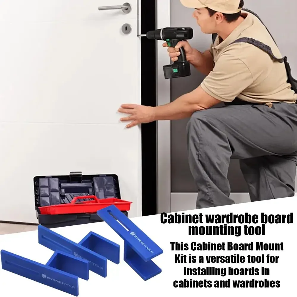 

3pcs Wood Jigs Closing Fixing Clip 18mm Measuring Marking Fixture Cabinet Wardrobe Wooden Board Carpentry Installation Tools