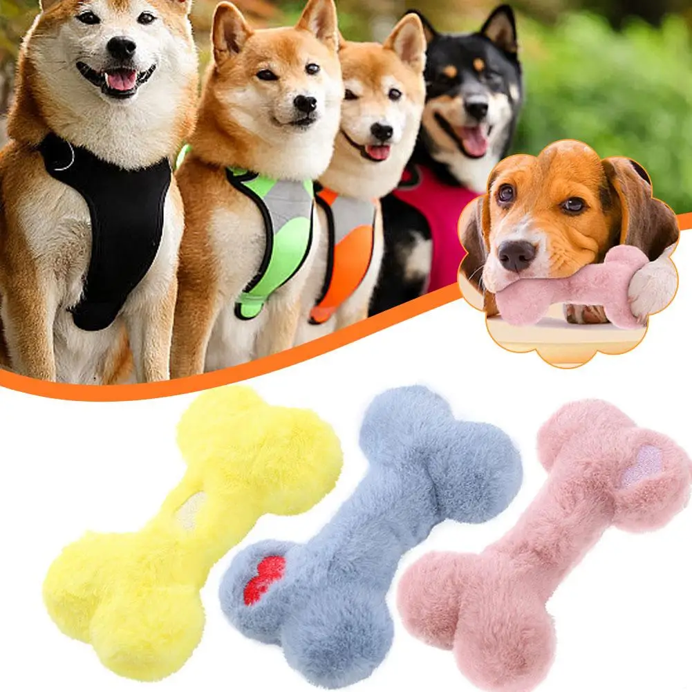 Dog Toys Plush Bones Make Noise Dogs Bite And Walk Pet Dogs And Training Dogs 3 Love Toys Color To Bite A8d5