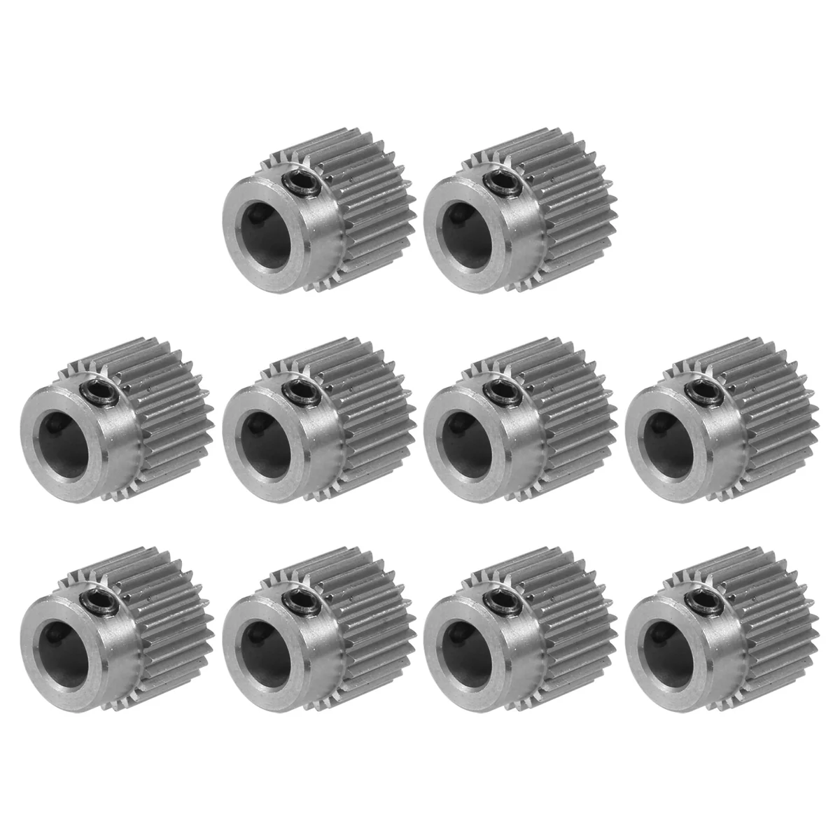 10pcs extrudeuse roue engrenage imprimante 3D pièces 36 dents engrenage en acier inoxydable extrudeuse engrenage pour CR-10, CR-10S, S5, Ender 3