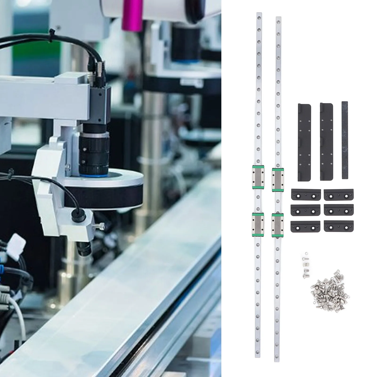 Y Axes Linear  Rail Linear  Rail Kit High Carbon Cr Steel Hard Wearing Stable Movement Modular for Neptune 3 Maximum