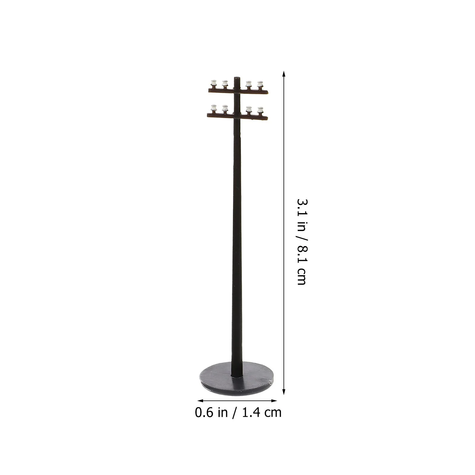 6 Pcs The Black Phone Micro Landscape Telephone Pole DIY Telegraph Poles Models Sand Table Decor Microlandscape Decoration Miss