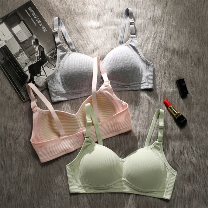 Cotton Bra Set Sexy Wireless Bralette Seamless Cozy Lenceria Underwear Set One-Piece Lingerie Briefs Suit нижнее белье женское