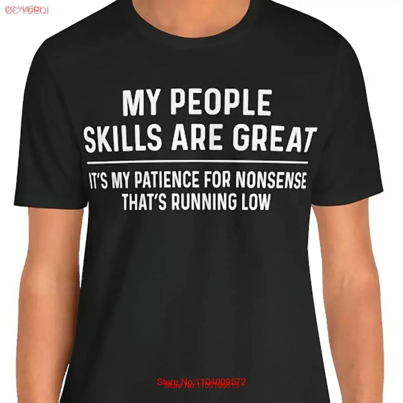 Funny T Shirt My People Skills Are Great Sarcastic s vintage Washed Slightly fashion Breathable Stretched streetwear