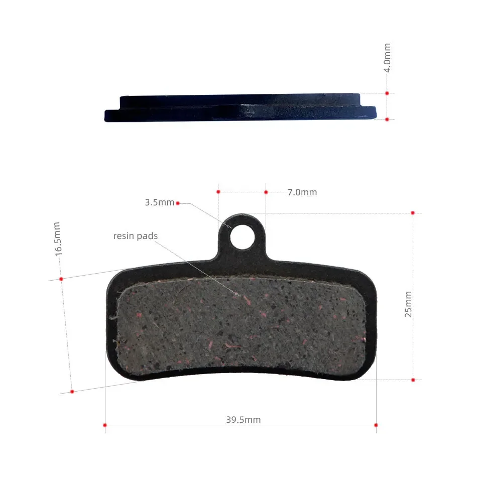 

NFOX 4-piston hydraulic brake pads disc make riction plate mountain bike electric scooter oil accessories bicycle Cycling HB876