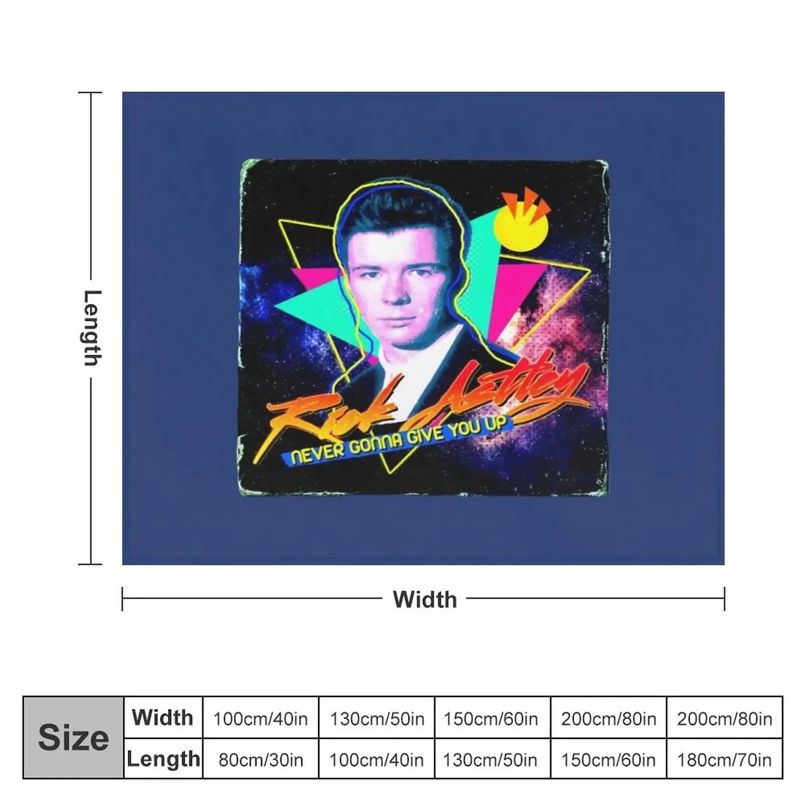 Rick Astley Throw Blanket Winter beds Moving Thin Blankets