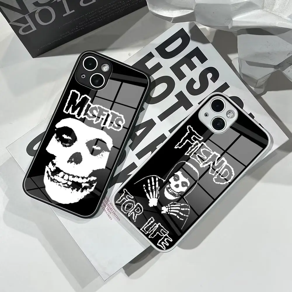 

The Misfits Glenn Danzig Phone Case Tempered Glass For IPhone 16 15 Pro Max 14 13 12 Mini Plus Samsung S24 S23 Ultra phone case