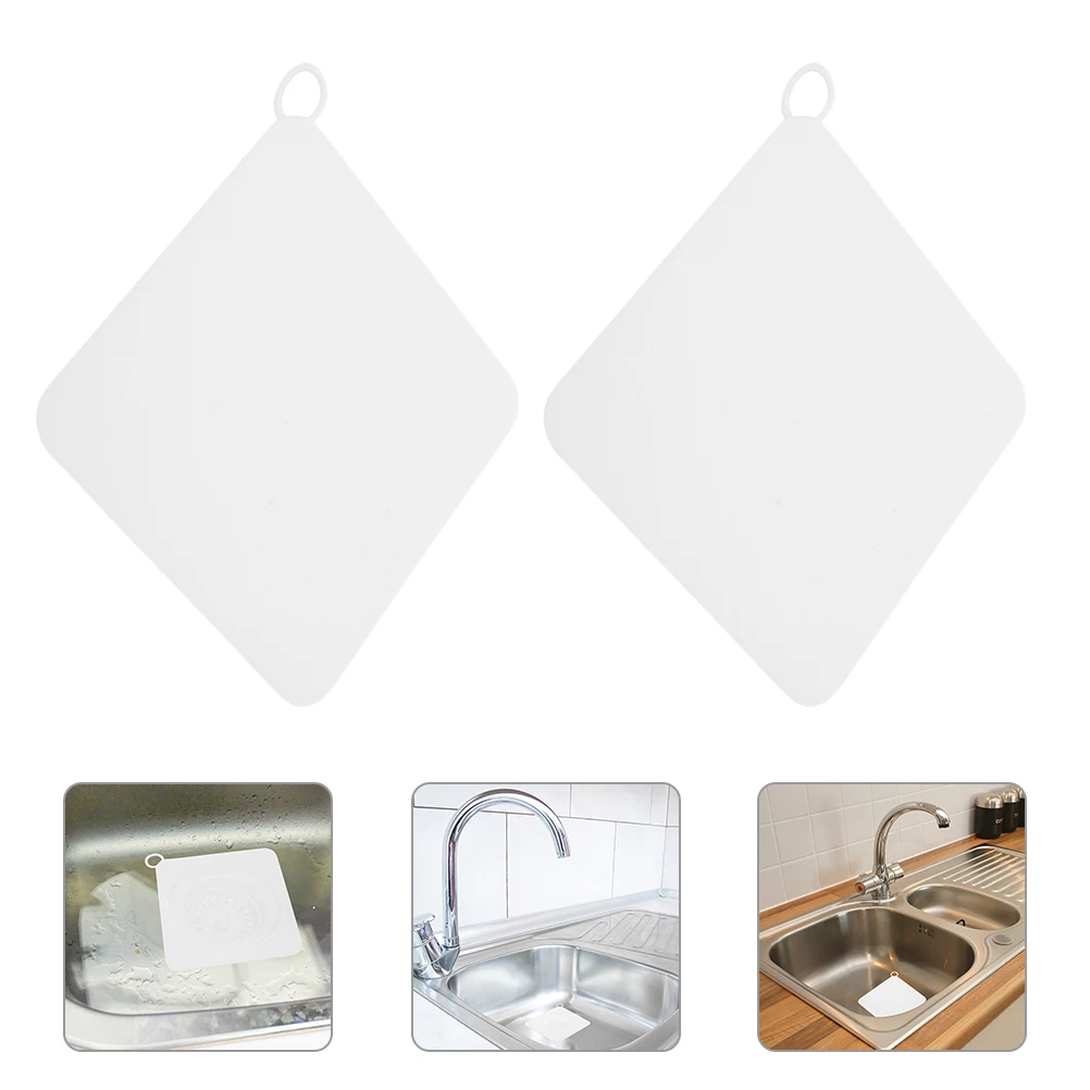 

2pcs Premium Silicone Toilet Sewer Filtering Toilet Drain Cover Floor Drain Covers Kitchen Bathroom Sink Strainer Shower Bathtub