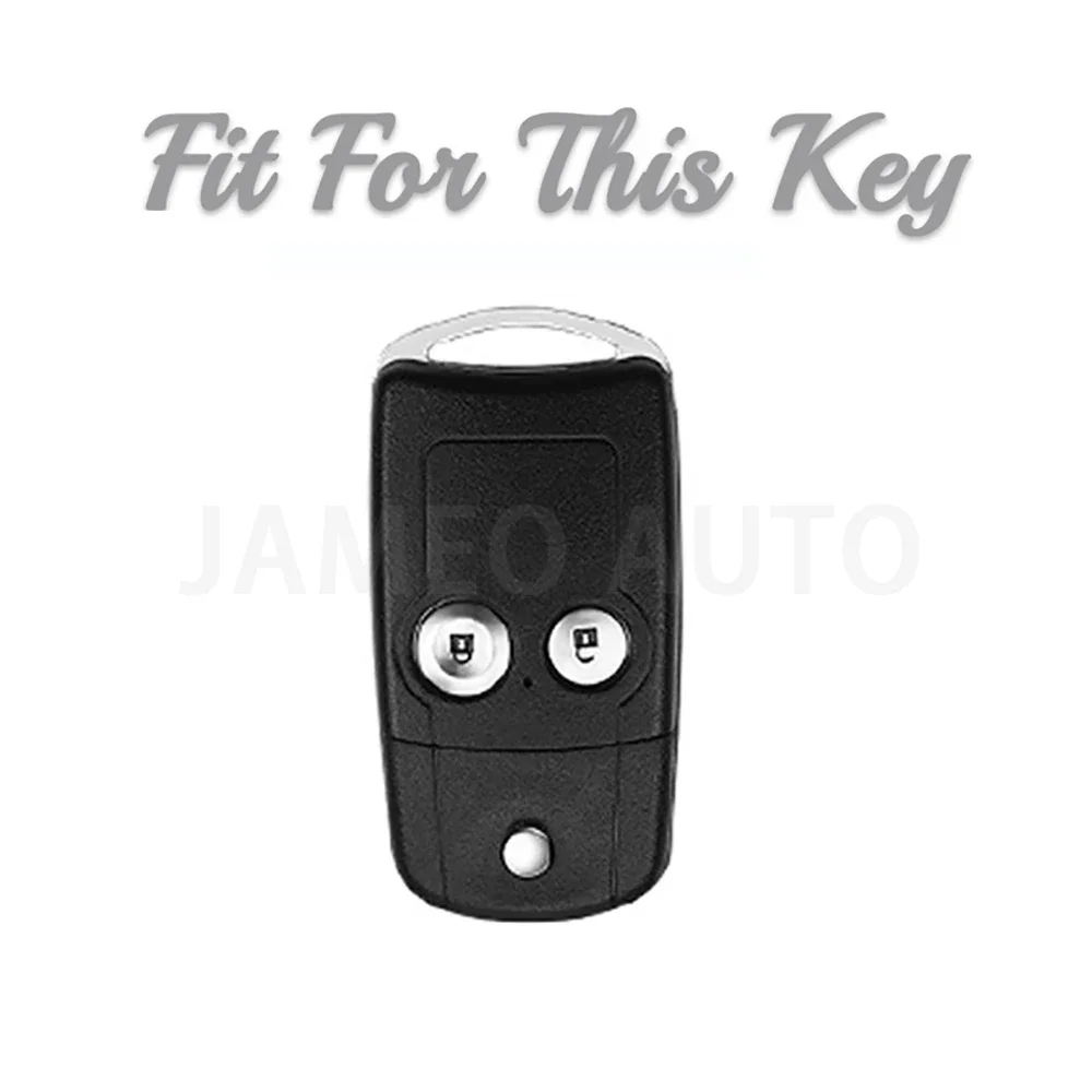 2 Buttons TPU Flip Car Key Shell For Honda Civic Dio Fit Crv HRV Accord Odyssey Jazz Folding Cover Protector
