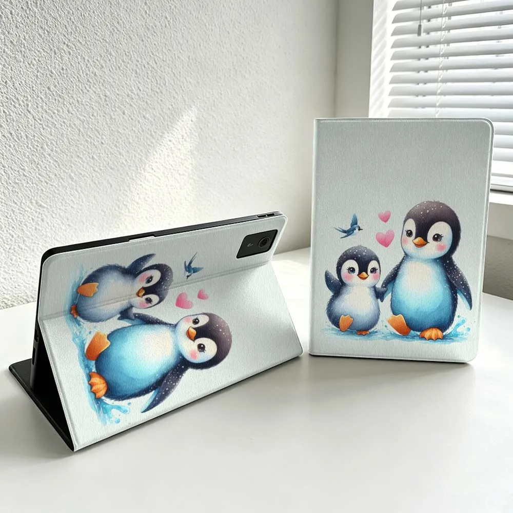 Cute Cartoon Penguin Cover For Lenovo Xiaoxin Lenovo Tab Pad Pro Plus K11 P12 M10 Legion Y900 Soft Inch Tablet Case