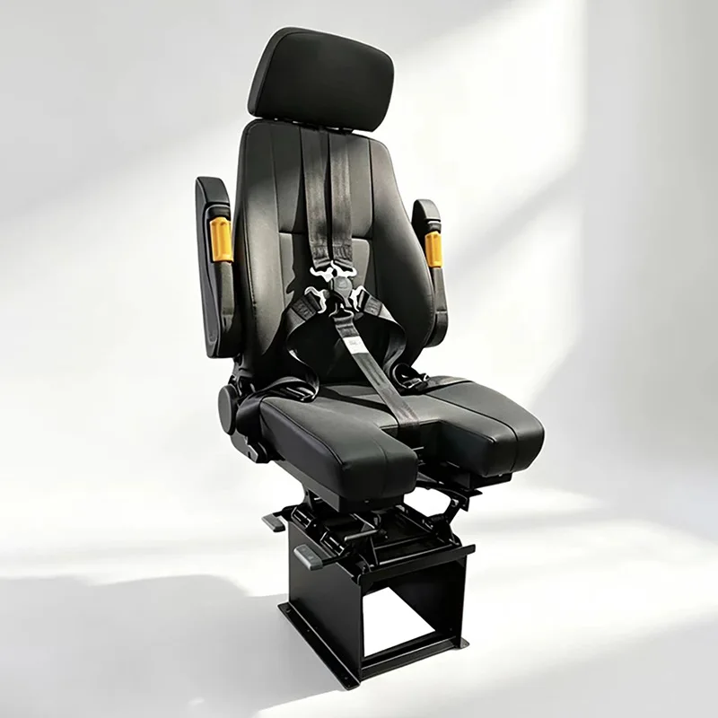Aviation simulation cabin driver's seat cushion U opening liftable seat five-point quick-release seat