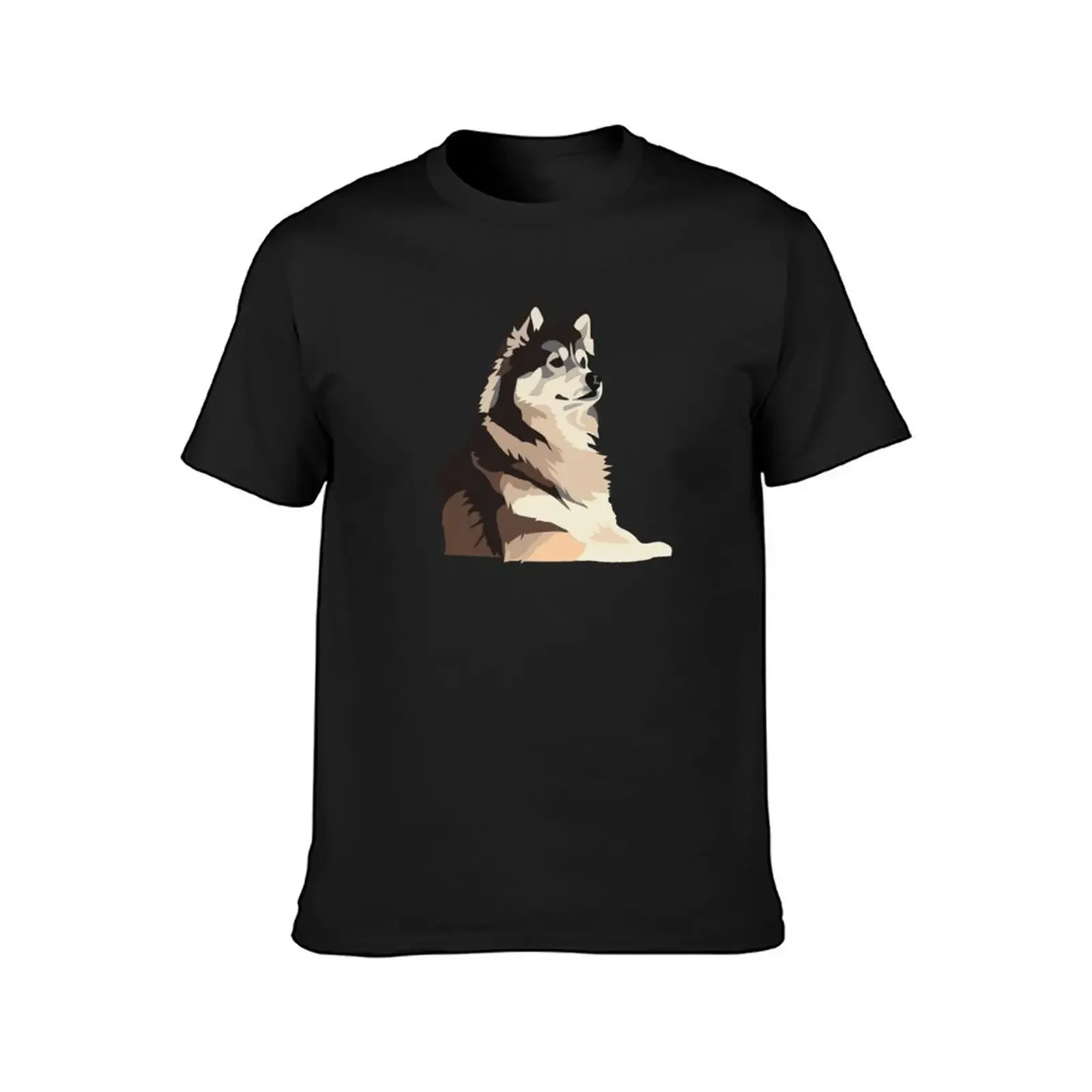 Alaskan Malamute T-Shirt anime t shirts cotton graphic tees mens workout shirts