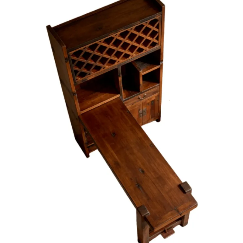 solid wood old boat wood wine  living room dining side  storage  Chinese furniture display cabinet rack
