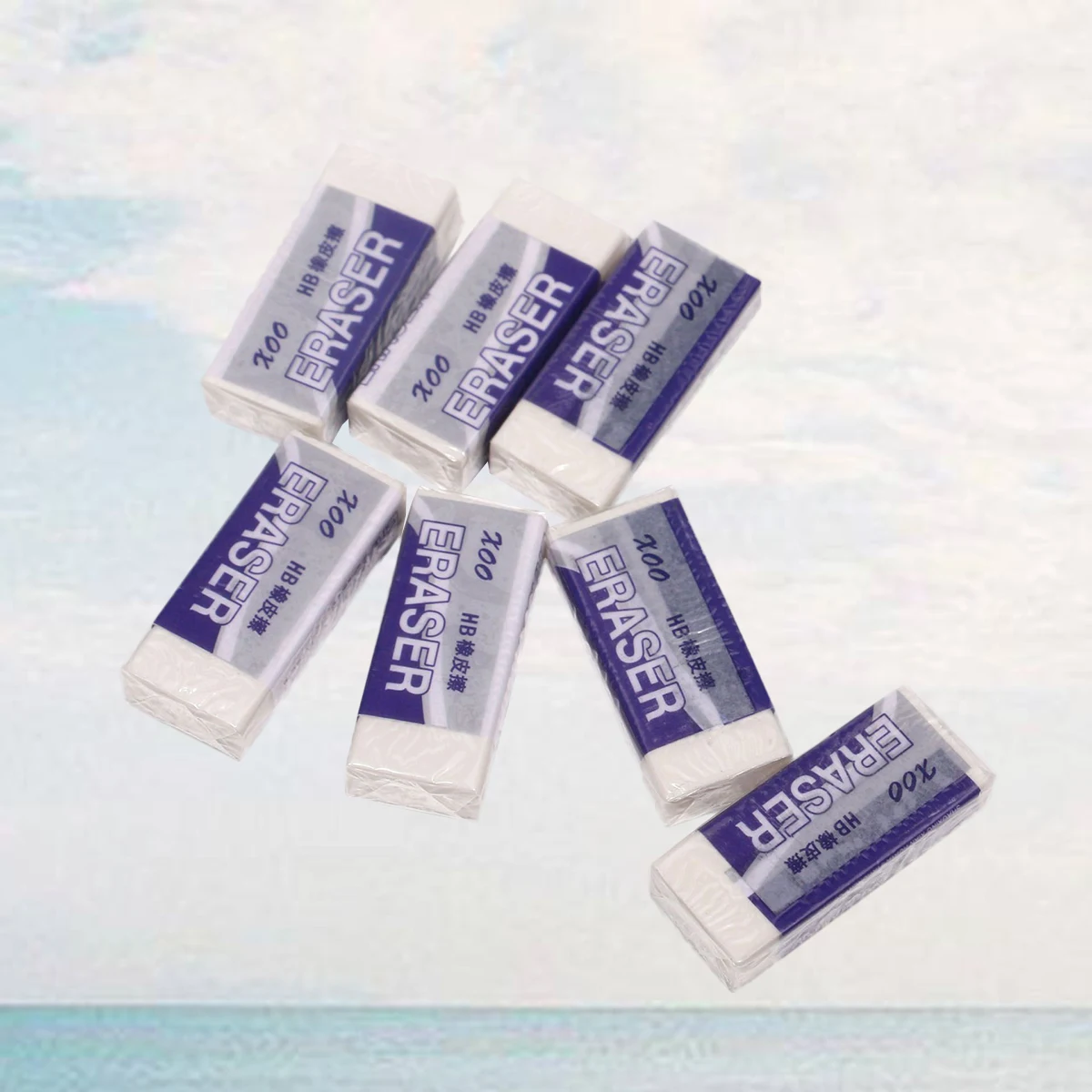 

20Pcs Student Drawing Erasers Hb 2b Pencil Exam Clean Wipe Stationery School Supplies Erasers Drawing Eraser Stationery